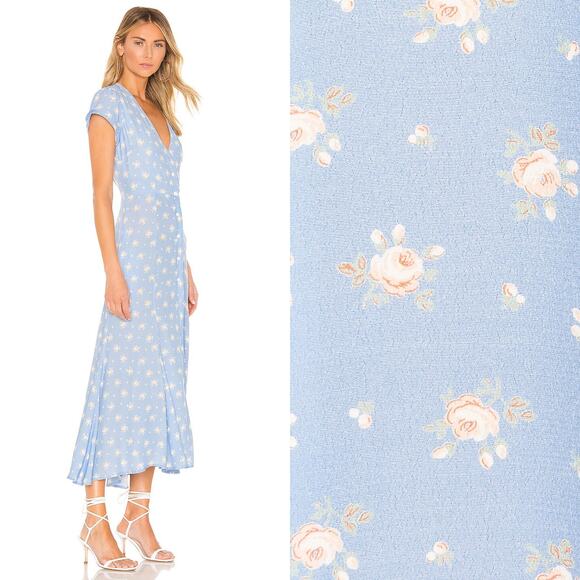 Capulet Elie Dress in Blue Floral Rosebud Print - Picture 2 of 12